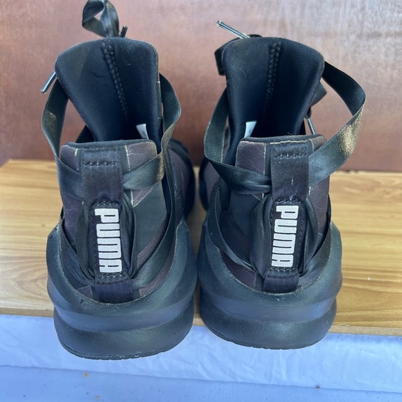 PUMA Fierce Rope Satin Athletic Sneakers Black Size 5 Women’s - Picture 4 of 8